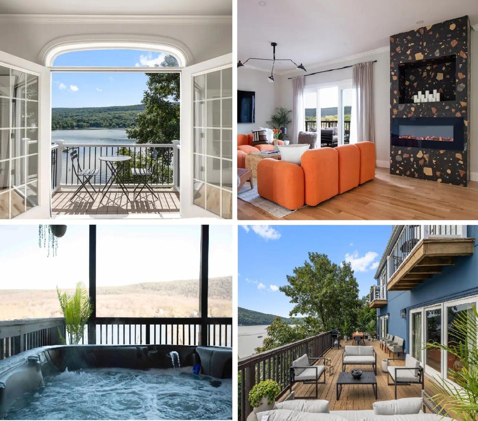 Lakeview House - Hot Tub - Firepit - Stunning Views - Spacious Deck - Cozy Living Room - Bar Greenwood Lake Exterior foto